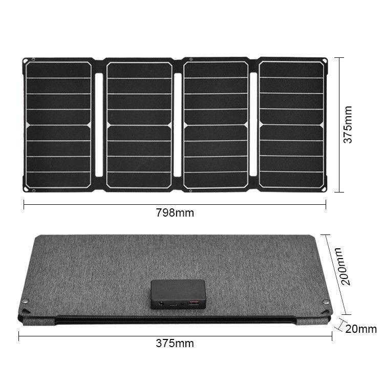 Panneau solaire monocristallin 18V 50W pour téléphone portable et polyvalent