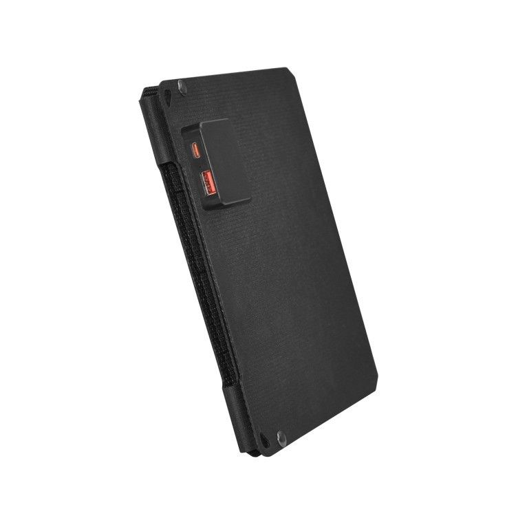 Sac solaire portable monocellulaire de 20 W avec sortie USB de type C et matériau de surface ETFE