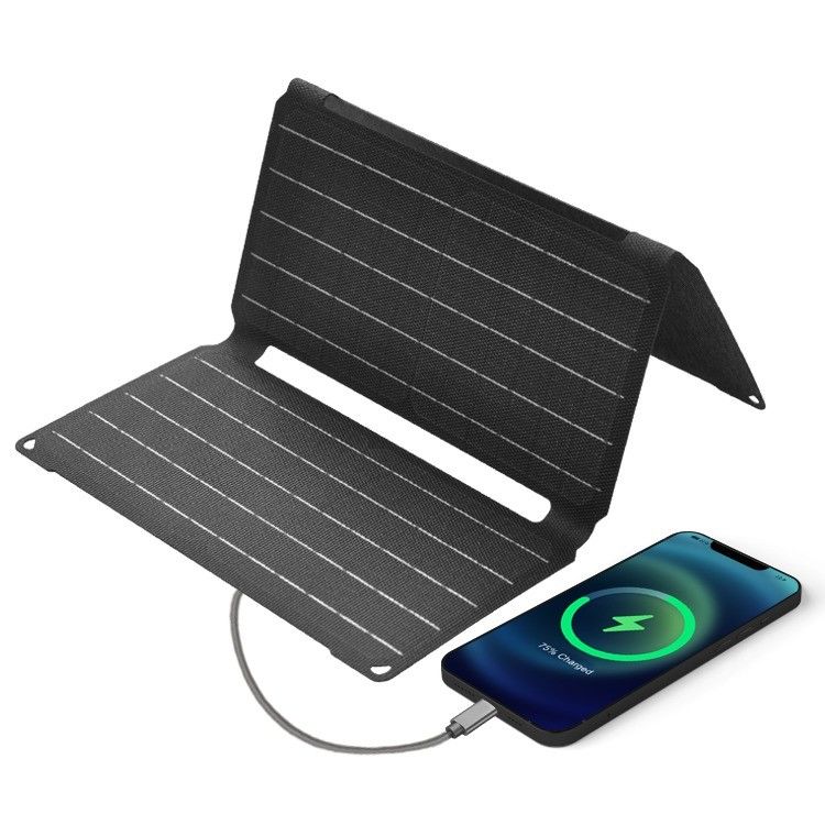 Panneau solaire au silicium monocristallin de 190*356*30 mm pour alimentation électrique de camping portable