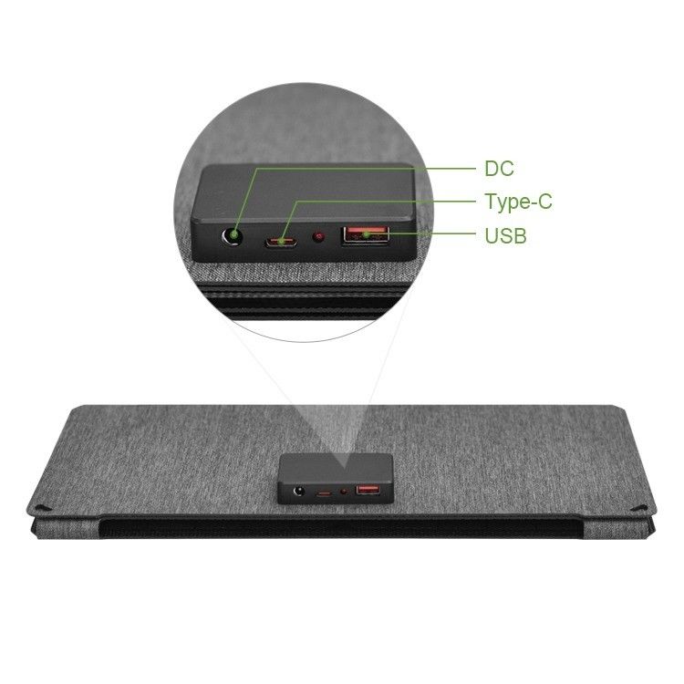 Panneau solaire au silicium monocristallin de 190*356*30 mm pour alimentation électrique de camping portable