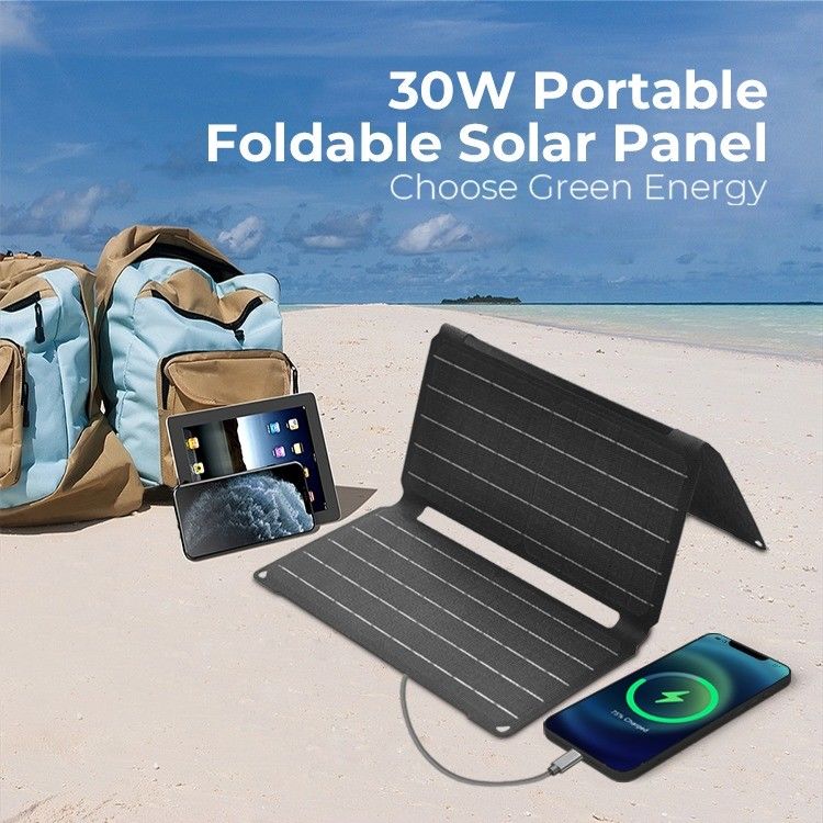 Panneau solaire au silicium monocristallin de 190*356*30 mm pour alimentation électrique de camping portable