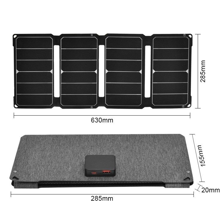La cellule solaire la plus récente IP68 30W 12V Panneau solaire pliable Parfait pour d'autres applications