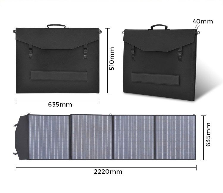 156.75mmx156.75mm MONO Cellule solaire 200w Couverture pour recharger la batterie de voiture et de vélo EV
