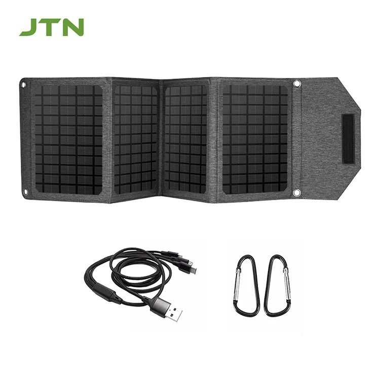 MPPT Technology Chargeur solaire portable 24w Panneau solaire pliable pour le chargement du téléphone