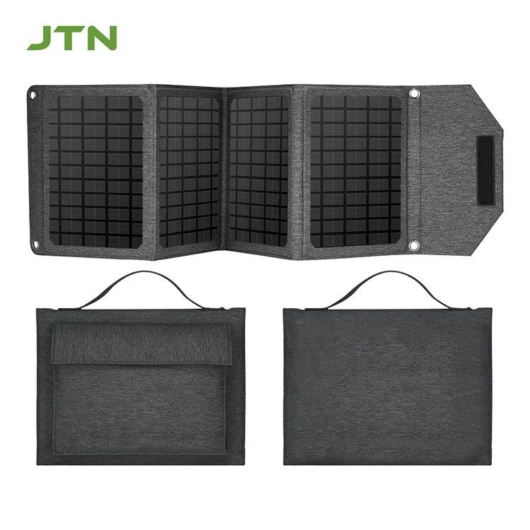 Chargeur de panneau solaire de conception pliable 24W/30W pour ordinateur portable et téléphone de camping extérieur