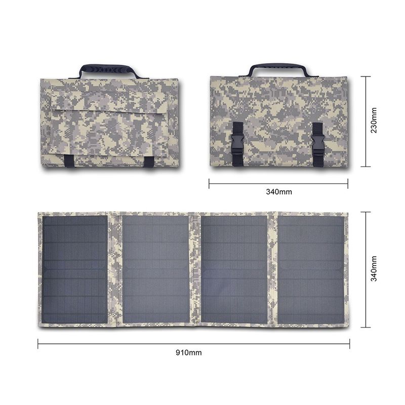 Chargeur de panneau solaire pliable 70w 80w certifié CE/FCC/ROHS/PSE pour les activités en plein air