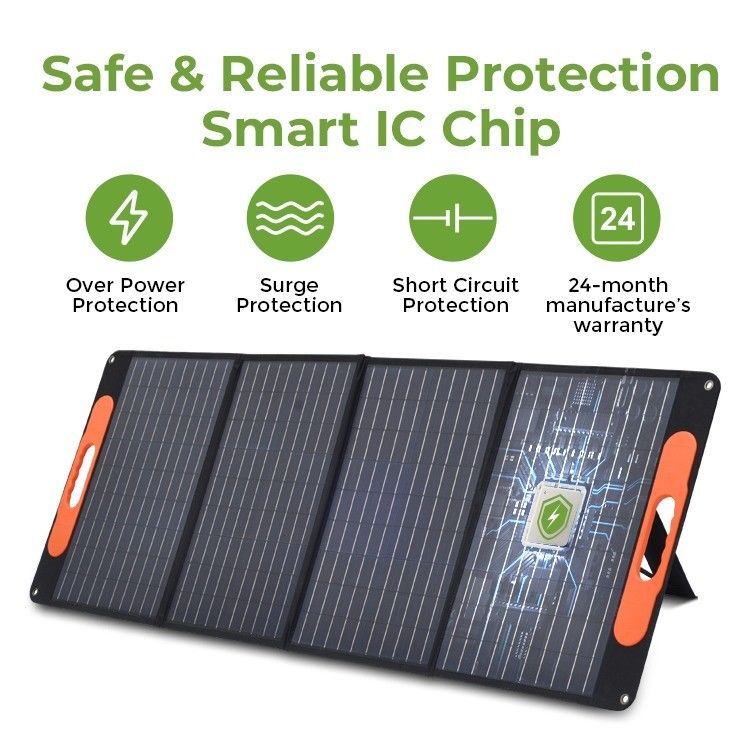 100w 120w 180w 200w 300w 400w Panneau photovoltaïque pliable pour les situations d'urgence