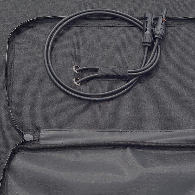 156.75mmx156.75mm Cellules 100W Sac solaire pliable avec sortie USB MC4 et conception portable