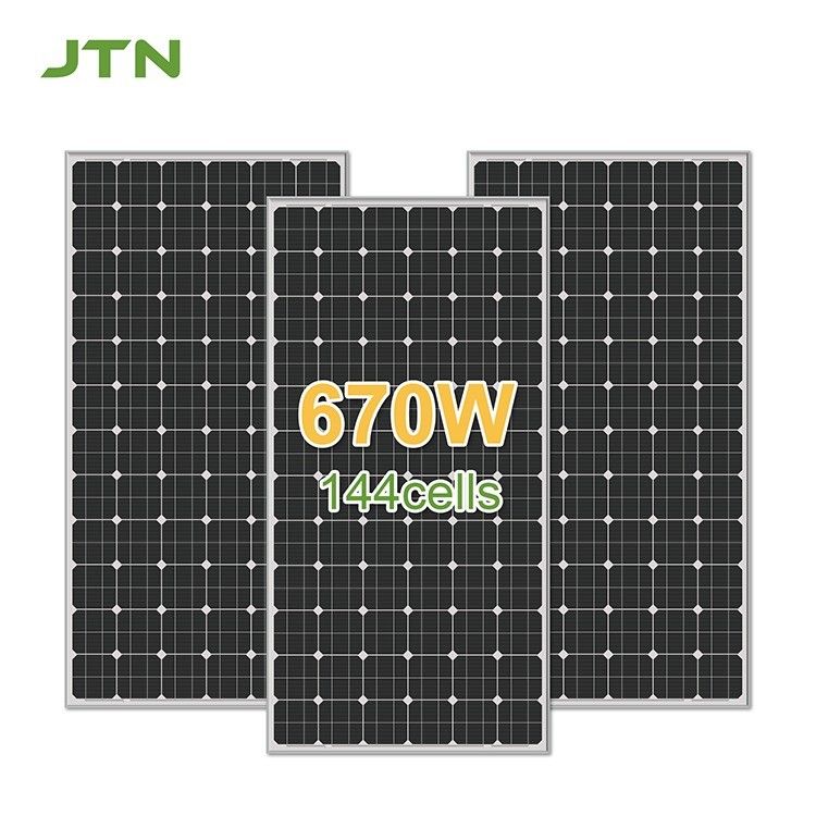Installation de panneaux solaires IP65 670w étanches à l'eau avec connecteur A et compatible