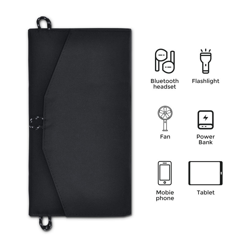 740g Sunpower ETFE 3 pliable 21w 20w panneau solaire pliable portable chargeur solaire pliable sac pour téléphone