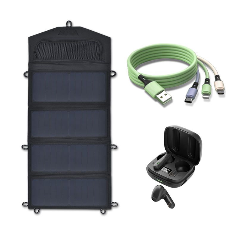 Impression gratuite du logo 28W Panneau solaire portable pour bateau de camping et applications hors réseau