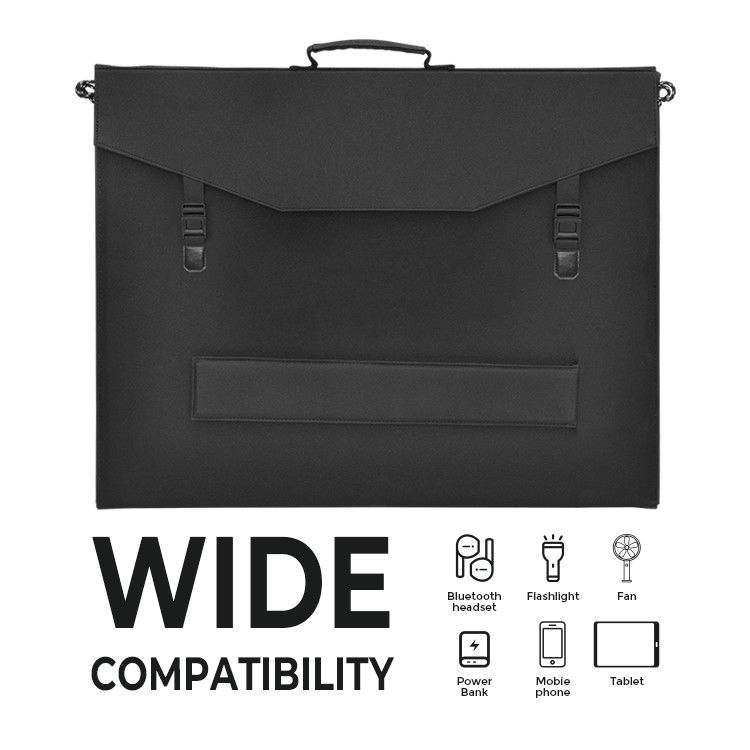 Panneau solaire pliable mono Chargeur portable d'énergie solaire 200W Sortie 9V type C