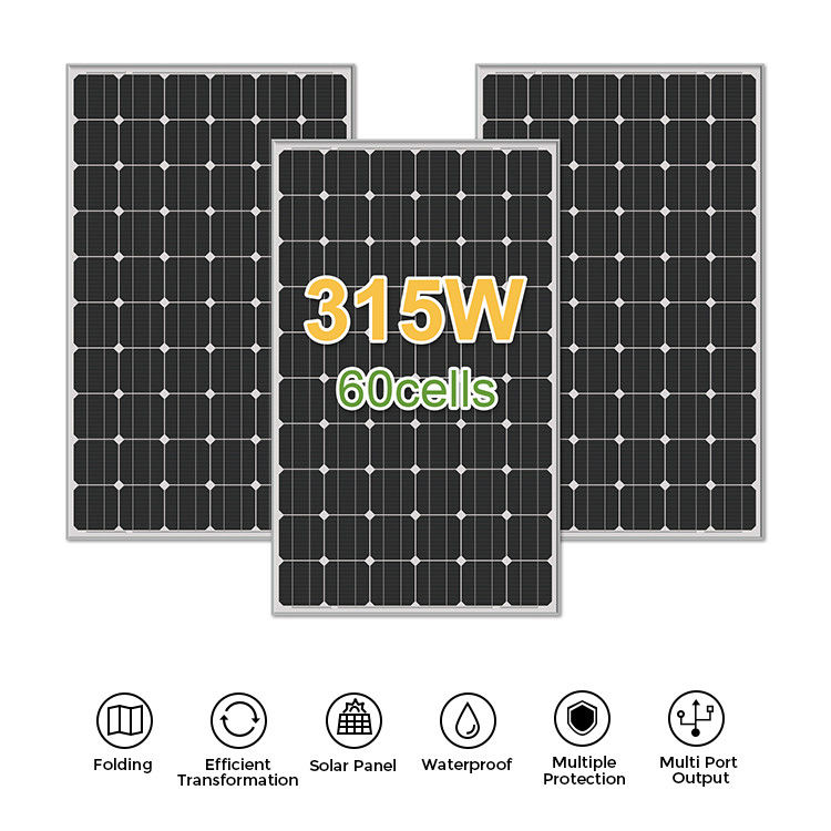 190,8%-22,5% d'efficacité du panneau Tous les panneaux solaires photovoltaïques Pannelli Noir